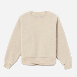 Everlane ReNew Fleece Sweatshirt - Oat - Size Small
